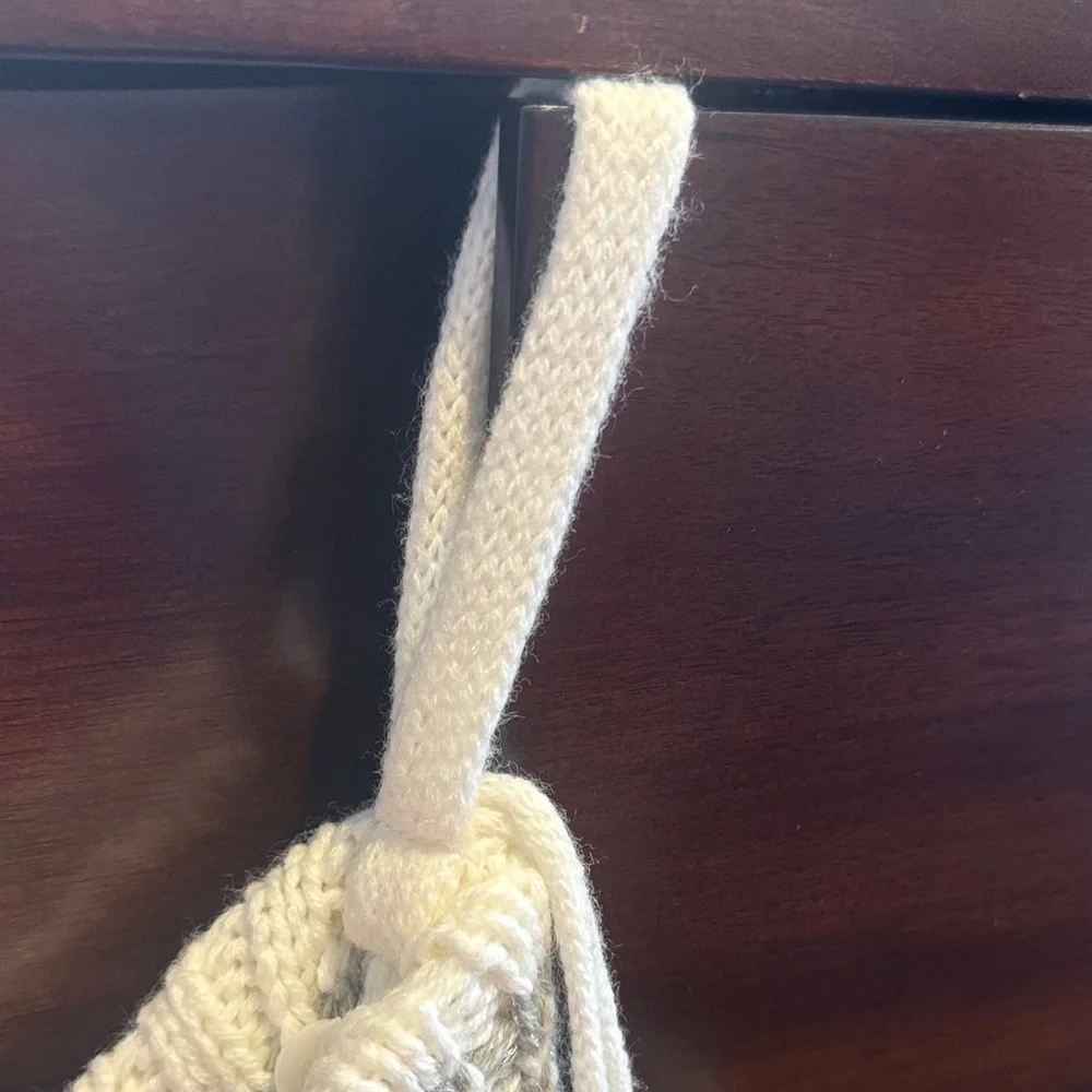 Target Cream and Gray Knit Holiday Stocking